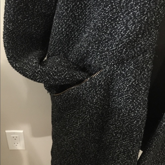 XS cardigan coat jacket marled grey pockets EUC - Picture 4 of 15